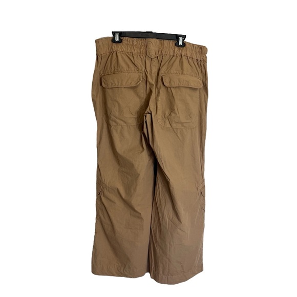 NWT Anthropologie Pilcro low rise relaxed cargo flare pants tan cotton sz 33 - Picture 3 of 14